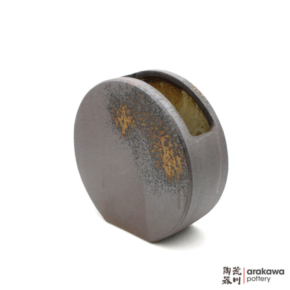 Handmade Ikebana Container Disk Vase (M) 1021-004 made by Thomas Arakawa and Kathy Lee-Arakawa at Arakawa Pottery