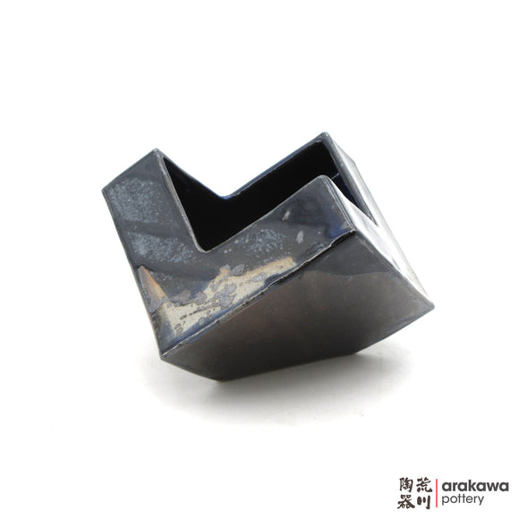 Handmade Ikebana Container Cube 5” 1021-036 made by Thomas Arakawa and Kathy Lee-Arakawa at Arakawa Pottery