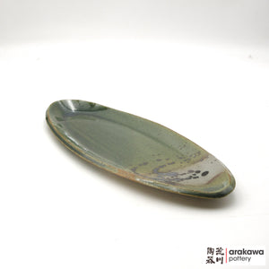 Handmade Dinnerware Slab Plate (Oval) 1028-146 made by Thomas Arakawa and Kathy Lee-Arakawa at Arakawa Pottery