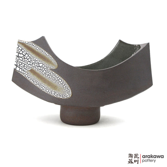 Handmade Ikebana Container Bull Comport 1117-003 made by Thomas Arakawa and Kathy Lee-Arakawa at Arakawa Pottery