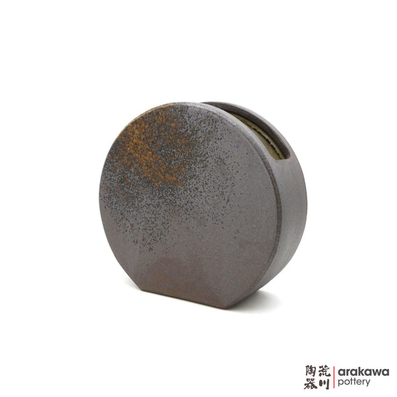 Handmade Ikebana Container Disk Vase (M) 1117-004 made by Thomas Arakawa and Kathy Lee-Arakawa at Arakawa Pottery