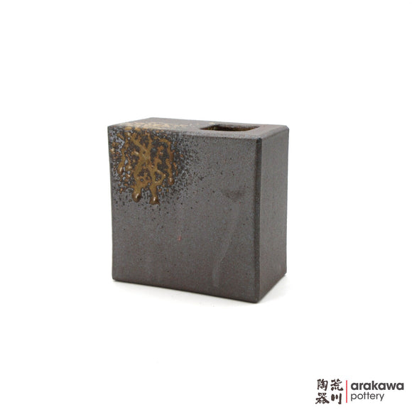 Handmade Ikebana Container 5” Square Vase 1117-032 made by Thomas Arakawa and Kathy Lee-Arakawa at Arakawa Pottery