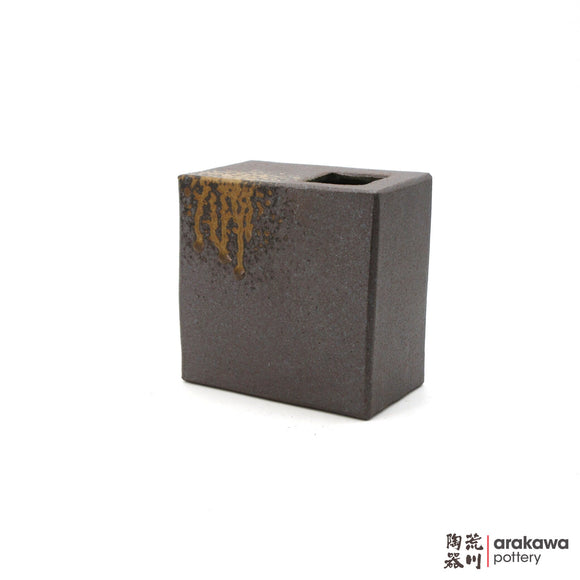 Handmade Ikebana Container 5” Square Vase 1117-033 made by Thomas Arakawa and Kathy Lee-Arakawa at Arakawa Pottery