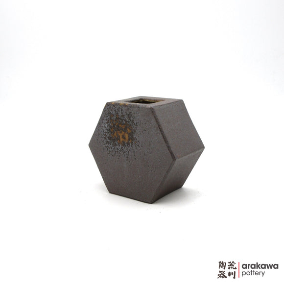 Handmade Ikebana Container Hexagon Vase (S) 1117-034 made by Thomas Arakawa and Kathy Lee-Arakawa at Arakawa Pottery