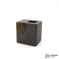 Handmade Ikebana Container 4” Square Vase 1117-035 made by Thomas Arakawa and Kathy Lee-Arakawa at Arakawa Pottery