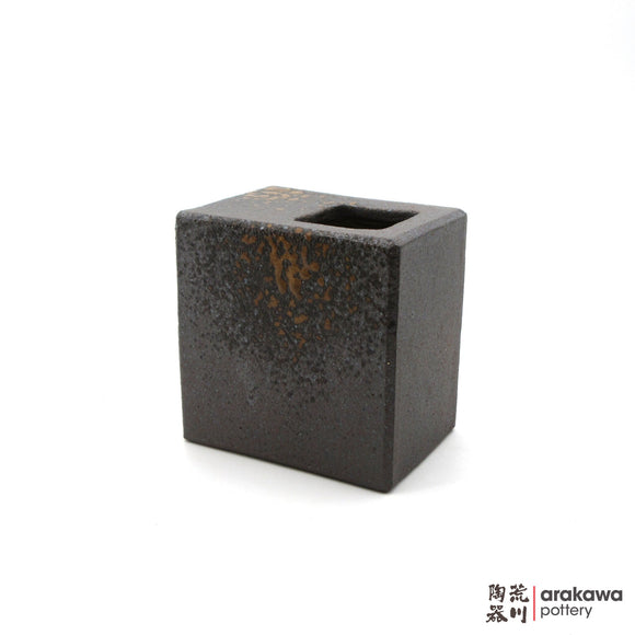 Handmade Ikebana Container 4” Square Vase 1117-036 made by Thomas Arakawa and Kathy Lee-Arakawa at Arakawa Pottery