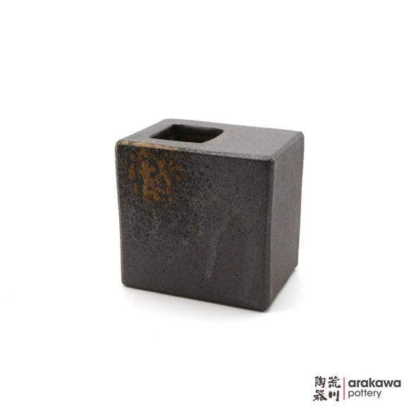 Handmade Ikebana Container 4” Square Vase 1117-037 made by Thomas Arakawa and Kathy Lee-Arakawa at Arakawa Pottery