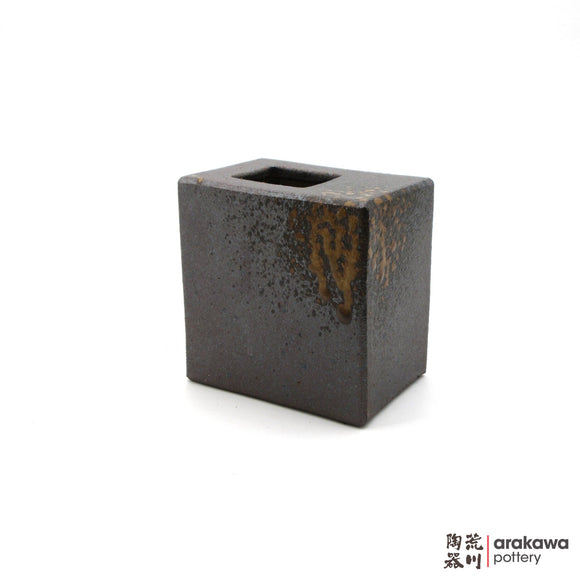 Handmade Ikebana Container 4” Square Vase 1117-040 made by Thomas Arakawa and Kathy Lee-Arakawa at Arakawa Pottery