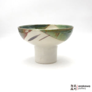 Handmade Ikebana Container Fusako Jr. Bowl Comport 1120-033 made by Thomas Arakawa and Kathy Lee-Arakawa at Arakawa Pottery