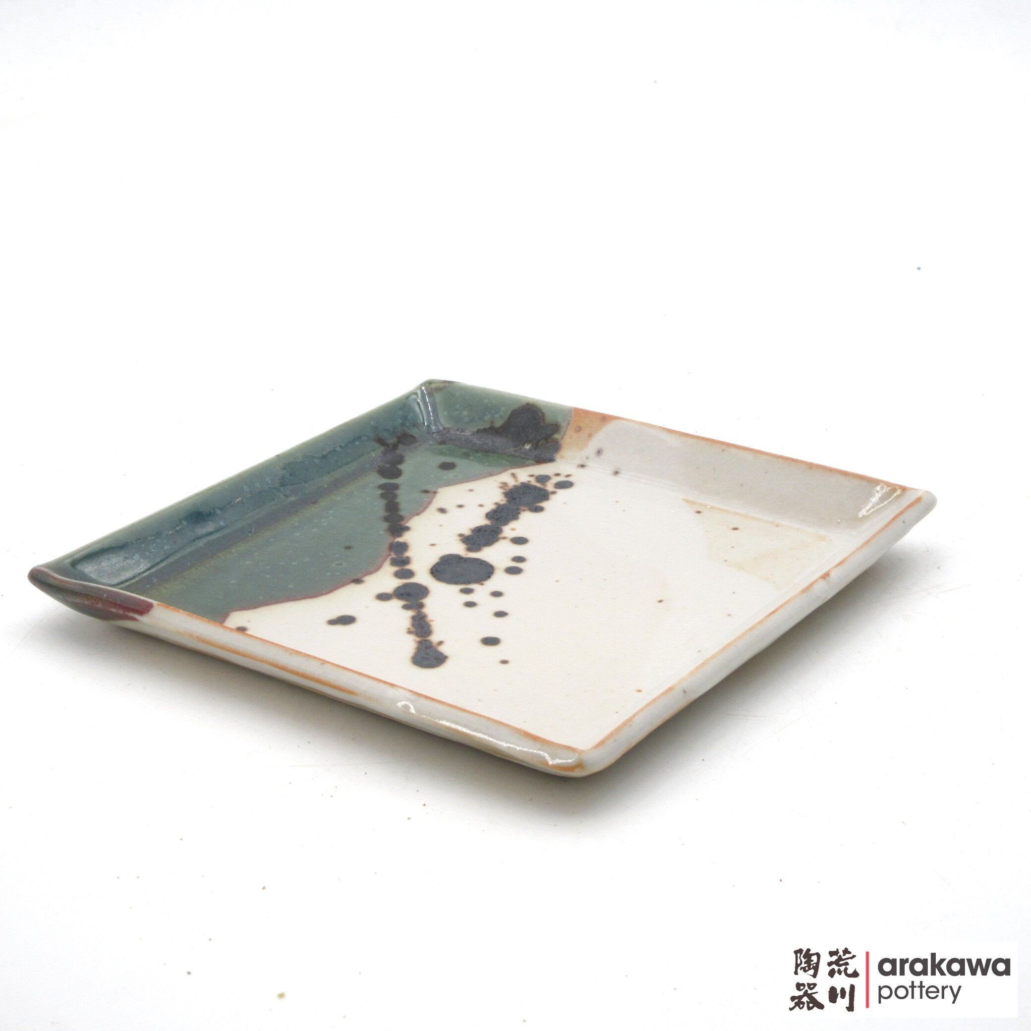 Handmade Dinnerware Square Dish (L) Desert Dish 1216-140 made by Thomas Arakawa and Kathy Lee-Arakawa at Arakawa Pottery