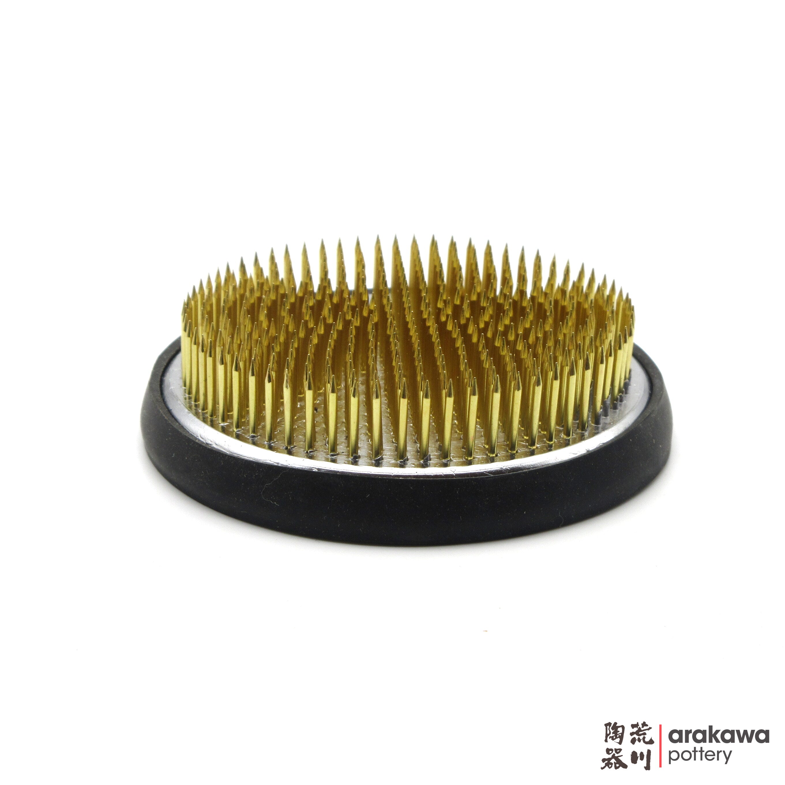 Kenzan Round: 3.5" Brass Kenzan with Rubber Ring 2000-003
