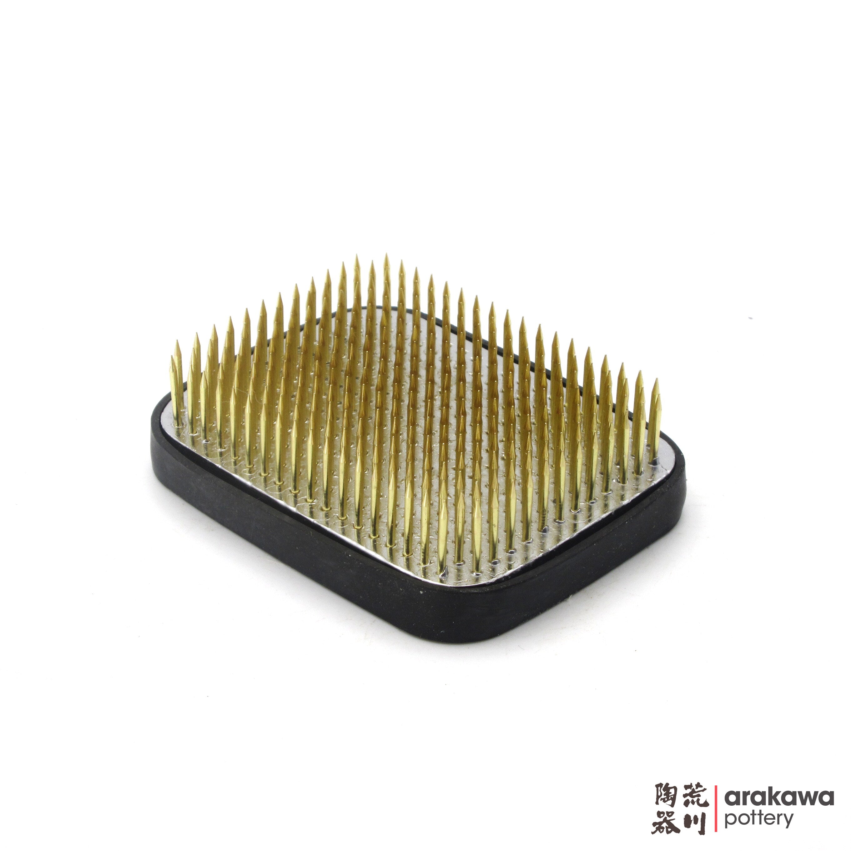 Kenzan Rectangular: 3.13" x 2.5" Brass Kenzan with Rubber Ring 2000-019