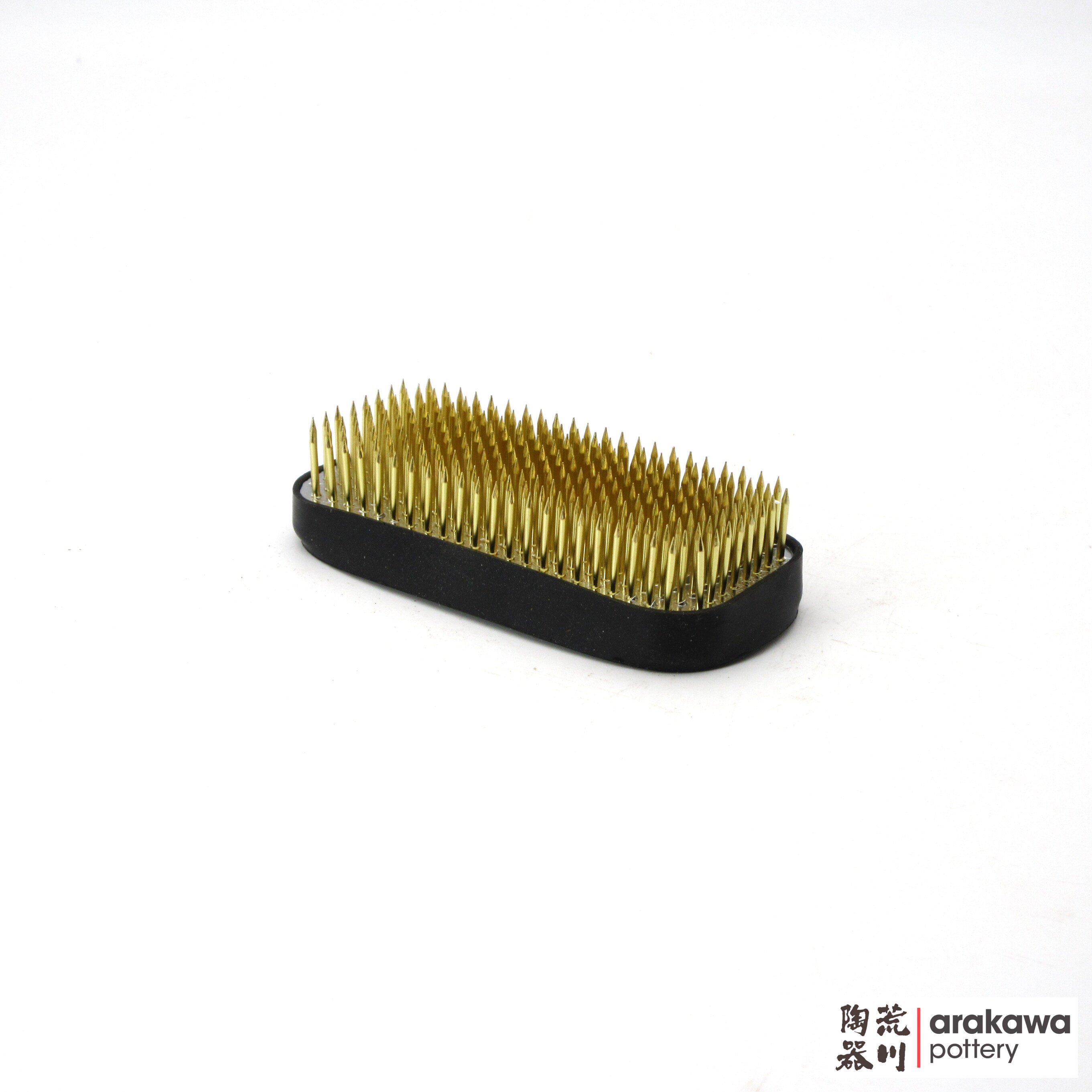 Kenzan Slim Rectangular: 3.75 x 1.63" Brass Kenzan with Rubber Ring 2000-023