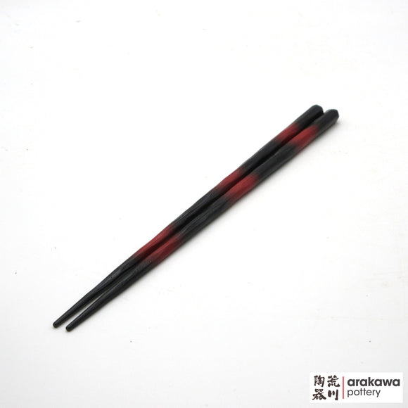 Chopsticks: Hyozaemon: Ergonomic Curves Red And Black (L)  2003-018