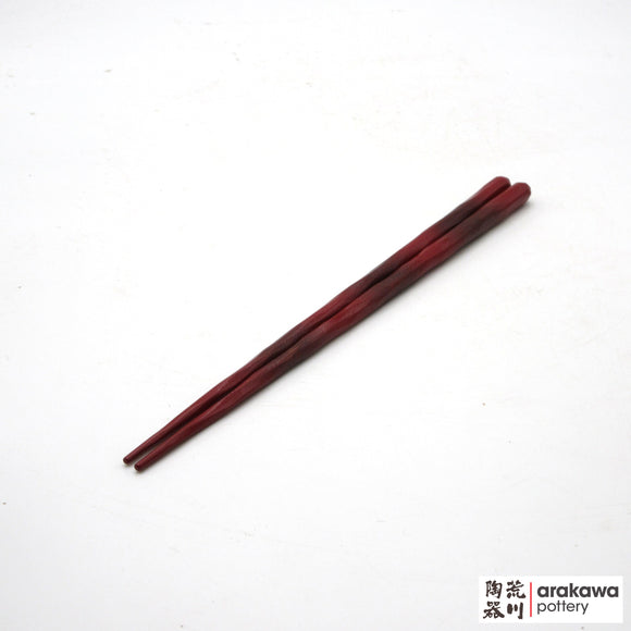 Chopsticks: Hyozaemon: Ergonomic Curves Red And Brown (L)  2003-019