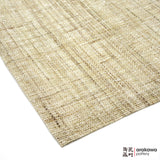 Placemat: Hand-woven linen w/ silver thread Beige 2006-001
