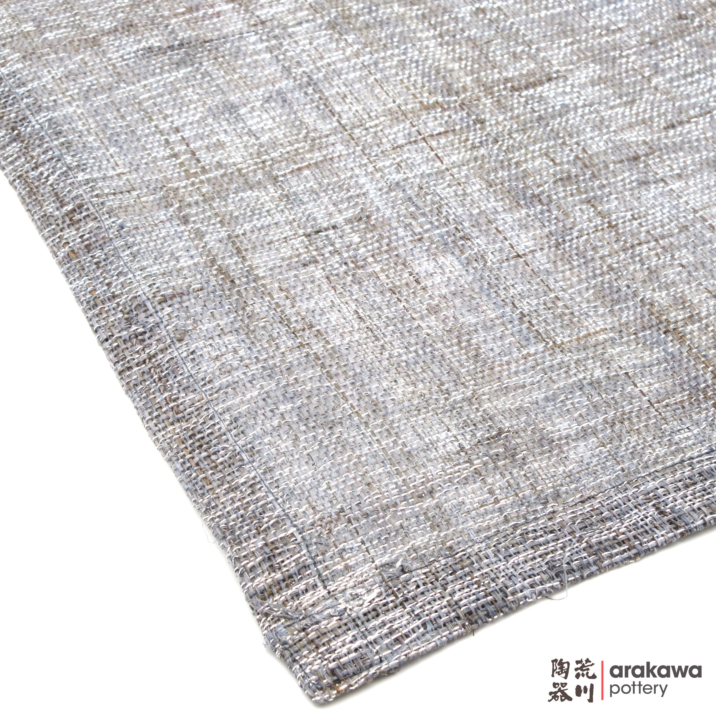Placemat: Hand-woven linen w/ silver thread Gray 2006-002