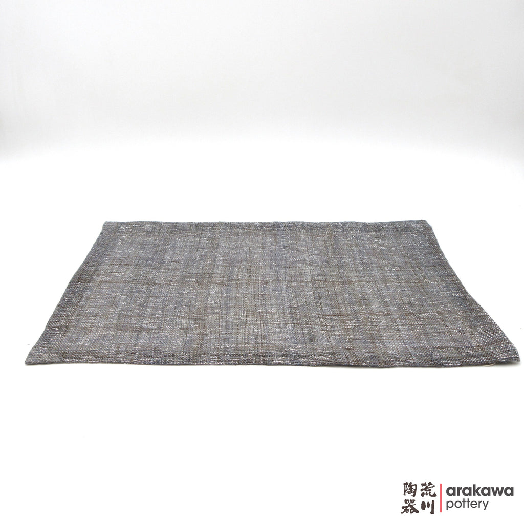 Placemat: Hand-woven linen w/ silver thread Gray 2006-002