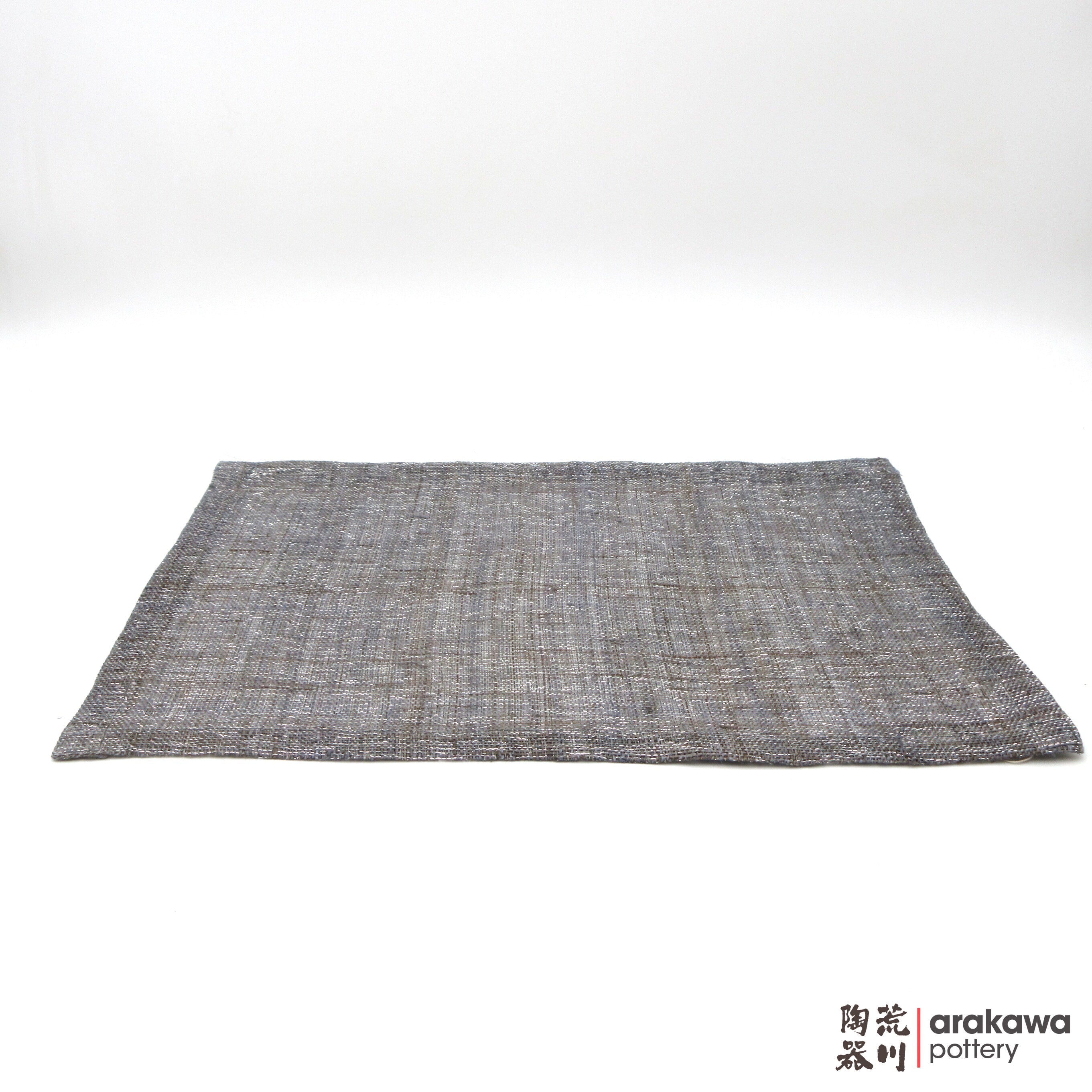 Placemat: Hand-woven linen w/ silver thread Gray 2006-002