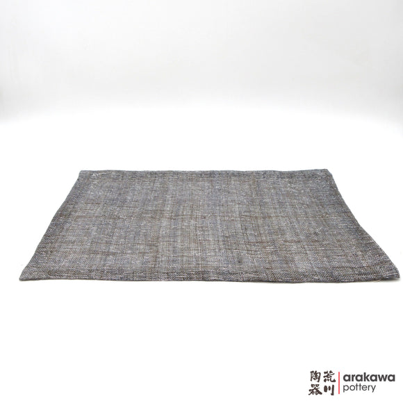 Placemat: Hand-woven linen w/ silver thread Gray 2006-002