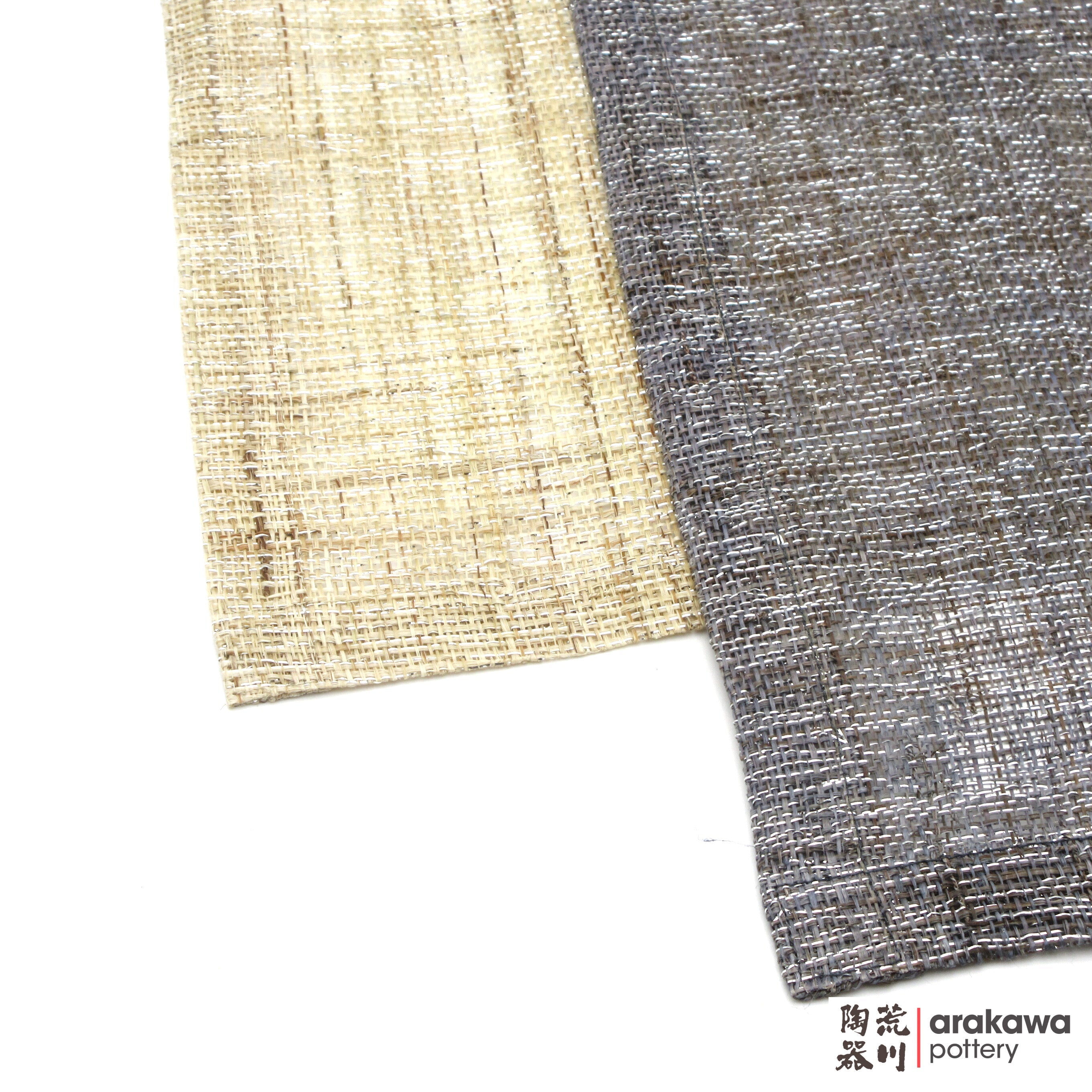 Placemat: Hand-woven linen w/ silver thread Gray 2006-002