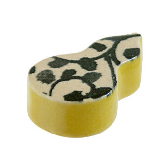 Chopsticks Rest: Miyabi Gourd Yellow Chopstick Rest from Japan: Miyabi Gourd Yellow 2012-010