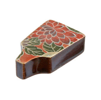 Chopsticks Rest: Hagoita brown Chopstick Rest from Japan: Hagoita brown 2012-011