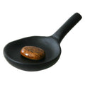 Chopsticks Rest: Frying pan with hamburger patty Chopstick Rest from Japan: Frying pan with hamburger patty 2012-050
