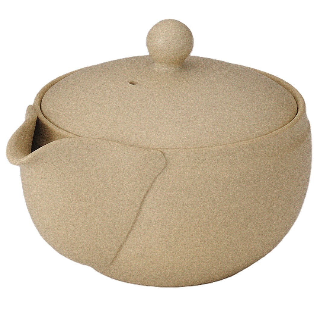 Teapot:  Koshito-en  Tokoname ware Hohin 160cc, Cream  2022-004