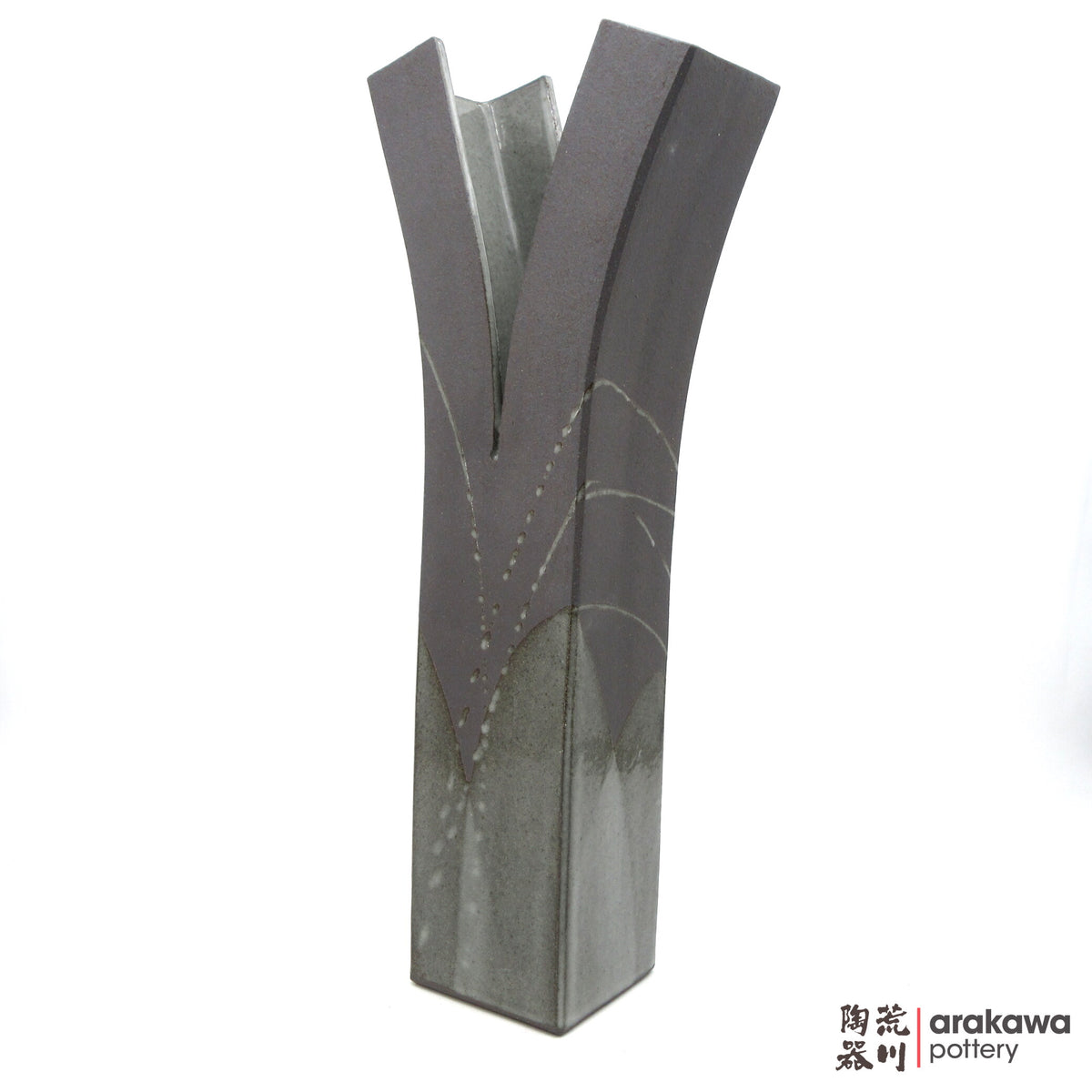 Handmade Ikebana Container Split Vase 26-1013-003 made by Thomas Arakawa and Kathy Lee-Arakawa at Arakawa Pottery