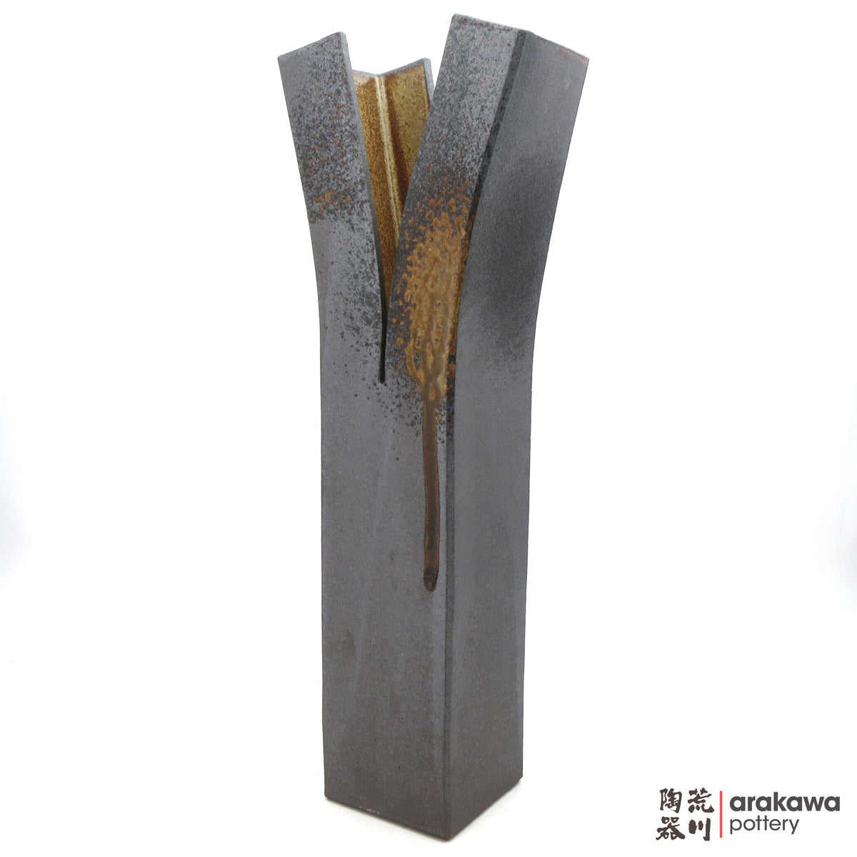 Handmade Ikebana Container Split Vase 26-1013-004 made by Thomas Arakawa and Kathy Lee-Arakawa at Arakawa Pottery