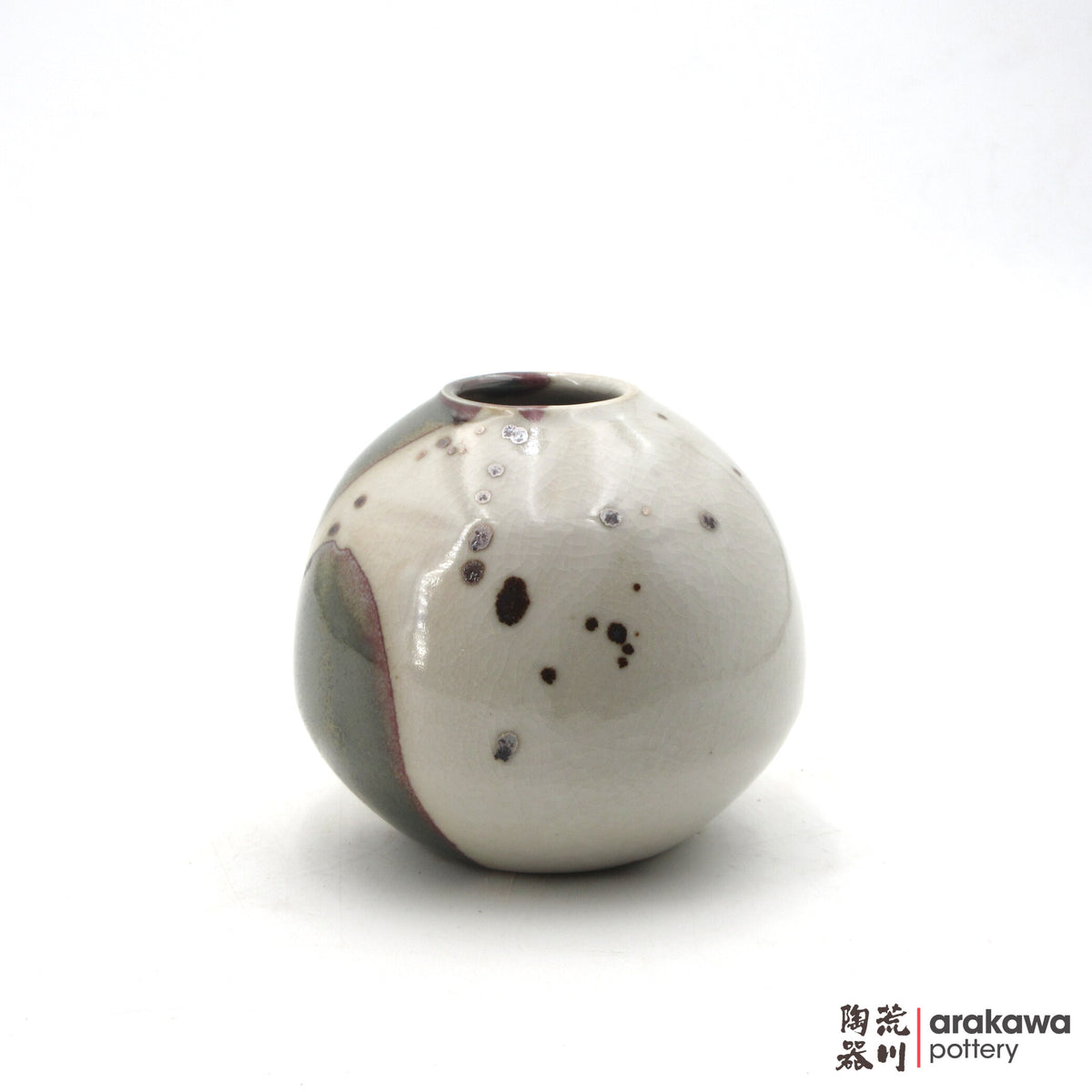 Handmade Ikebana Container Small Vase 6” 26-1013-049 made by Thomas Arakawa and Kathy Lee-Arakawa at Arakawa Pottery