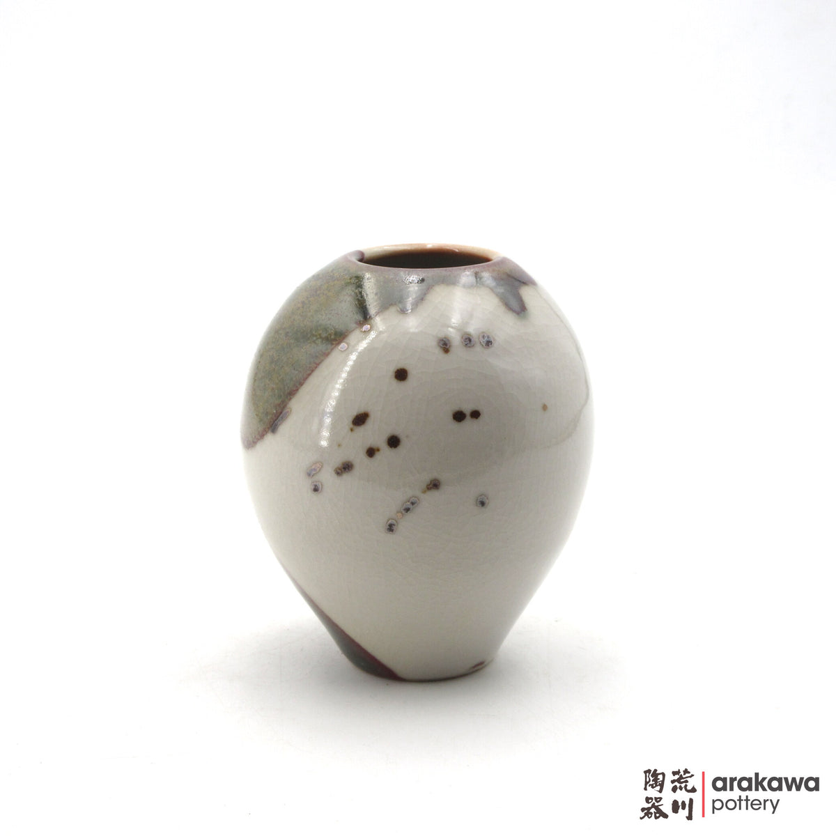 Handmade Ikebana Container Small Vase 6” 26-1013-050 made by Thomas Arakawa and Kathy Lee-Arakawa at Arakawa Pottery