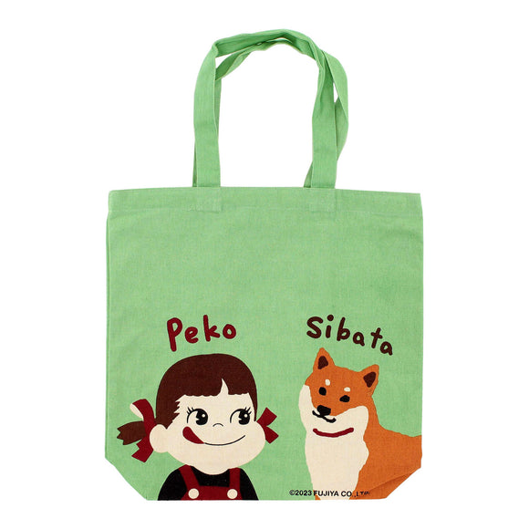 Tote Bag Peko-chan Shiba Dog – Green