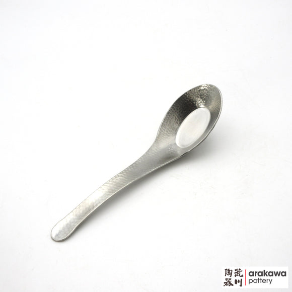 Soup Spoon: Asian Soup Ladle with Tsuchime finish (Hammer Marks) Large  2007-002