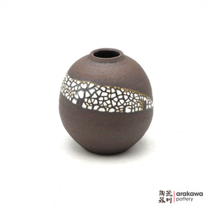Handmade Ikebana Container Mini Vase (Round) 0211-037 made by Thomas Arakawa and Kathy Lee-Arakawa at Arakawa Pottery