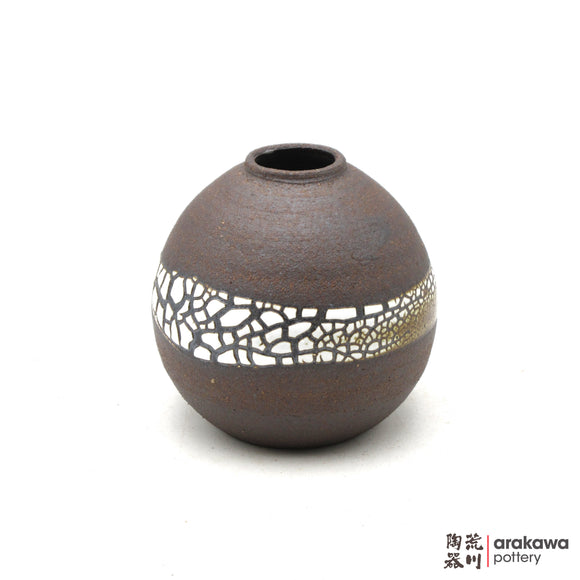 Handmade Ikebana Container Mini Vase (Round) 0211-038 made by Thomas Arakawa and Kathy Lee-Arakawa at Arakawa Pottery