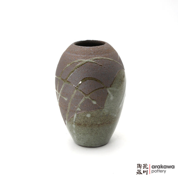 Handmade Ikebana Container Small Vase 6ﾔ 0224-054 made by Thomas Arakawa and Kathy Lee-Arakawa at Arakawa Pottery