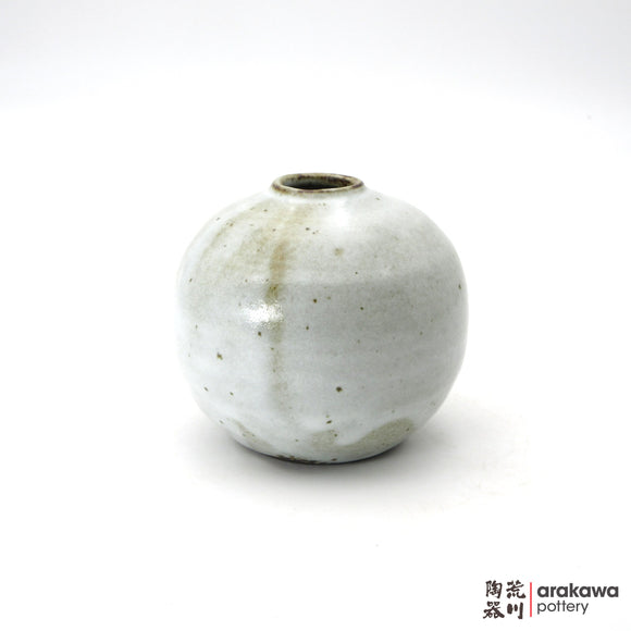 Handmade Ikebana Container Round Small Vase 6ﾔ 0224-060 made by Thomas Arakawa and Kathy Lee-Arakawa at Arakawa Pottery