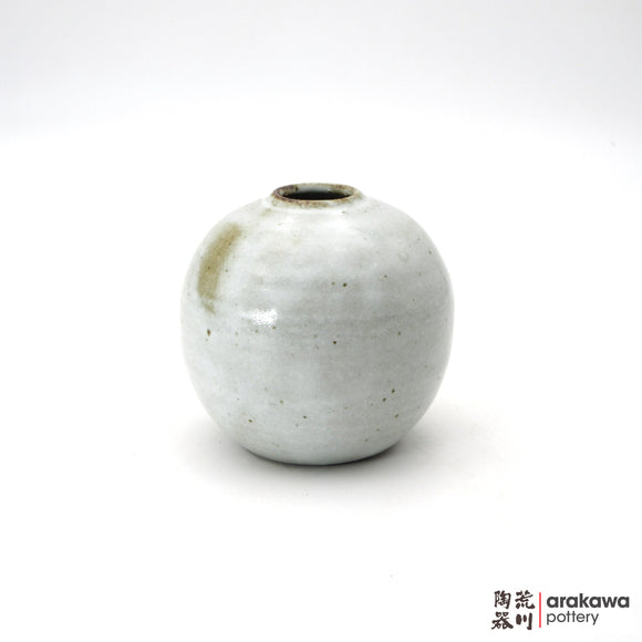 Handmade Ikebana Container Round Small Vase 6ﾔ 0224-061 made by Thomas Arakawa and Kathy Lee-Arakawa at Arakawa Pottery