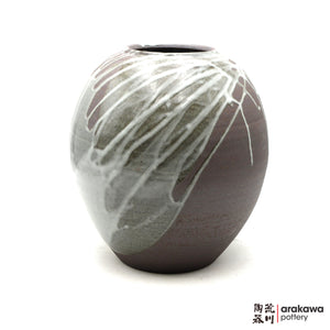 Handmade Ikebana Container Tsubo-vase  0227-004 made by Thomas Arakawa and Kathy Lee-Arakawa at Arakawa Pottery