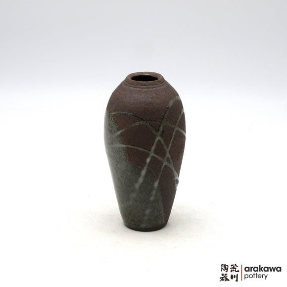 Handmade Ikebana Container Mini Vase (Skinny) 0227-024 made by Thomas Arakawa and Kathy Lee-Arakawa at Arakawa Pottery