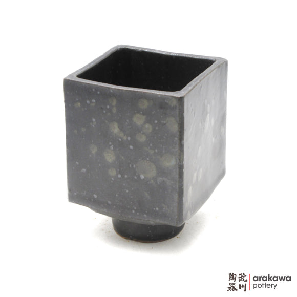 Handmade Ikebana Container 4'' cube comport 0311-016 made by Thomas Arakawa and Kathy Lee-Arakawa at Arakawa Pottery