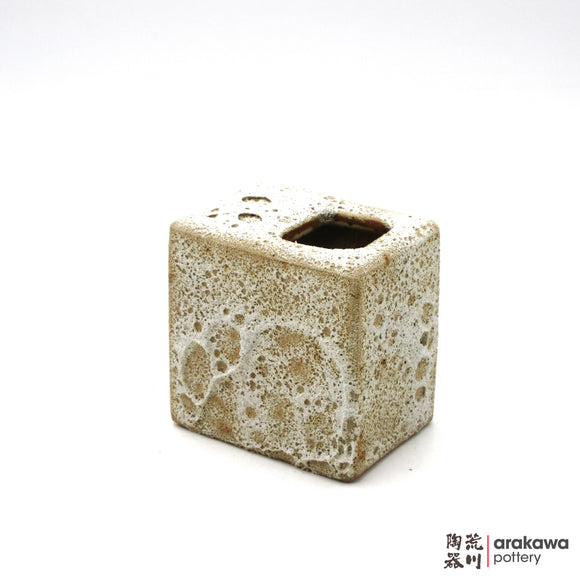 Handmade Ikebana Container 4” Square Vase 0311-023 made by Thomas Arakawa and Kathy Lee-Arakawa at Arakawa Pottery