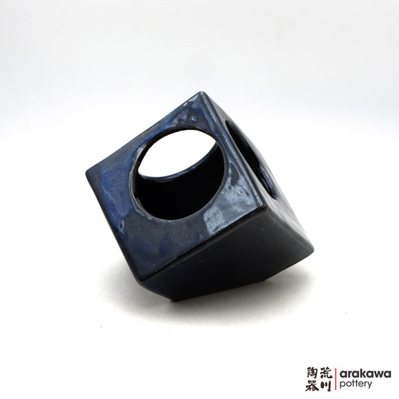 Handmade Ikebana Container Cube 5” 0326-018 made by Thomas Arakawa and Kathy Lee-Arakawa at Arakawa Pottery