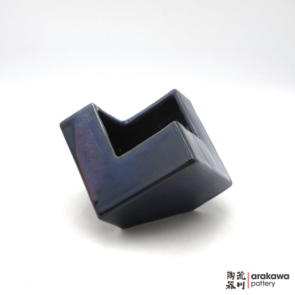 Handmade Ikebana Container Cube 5” 0408-015 made by Thomas Arakawa and Kathy Lee-Arakawa at Arakawa Pottery