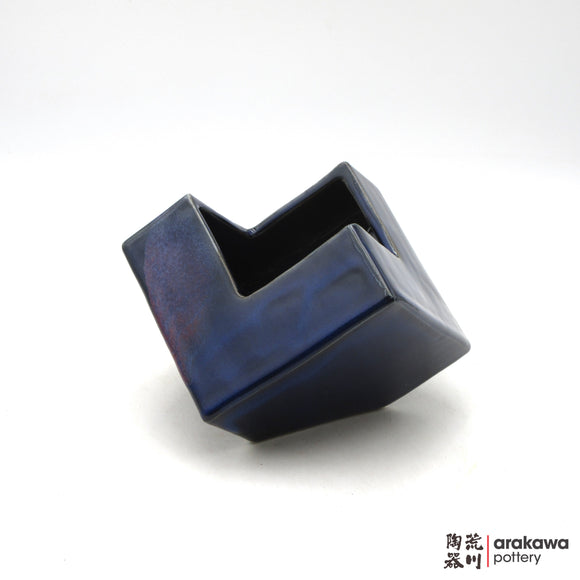 Handmade Ikebana Container Cube 5” 0408-016 made by Thomas Arakawa and Kathy Lee-Arakawa at Arakawa Pottery