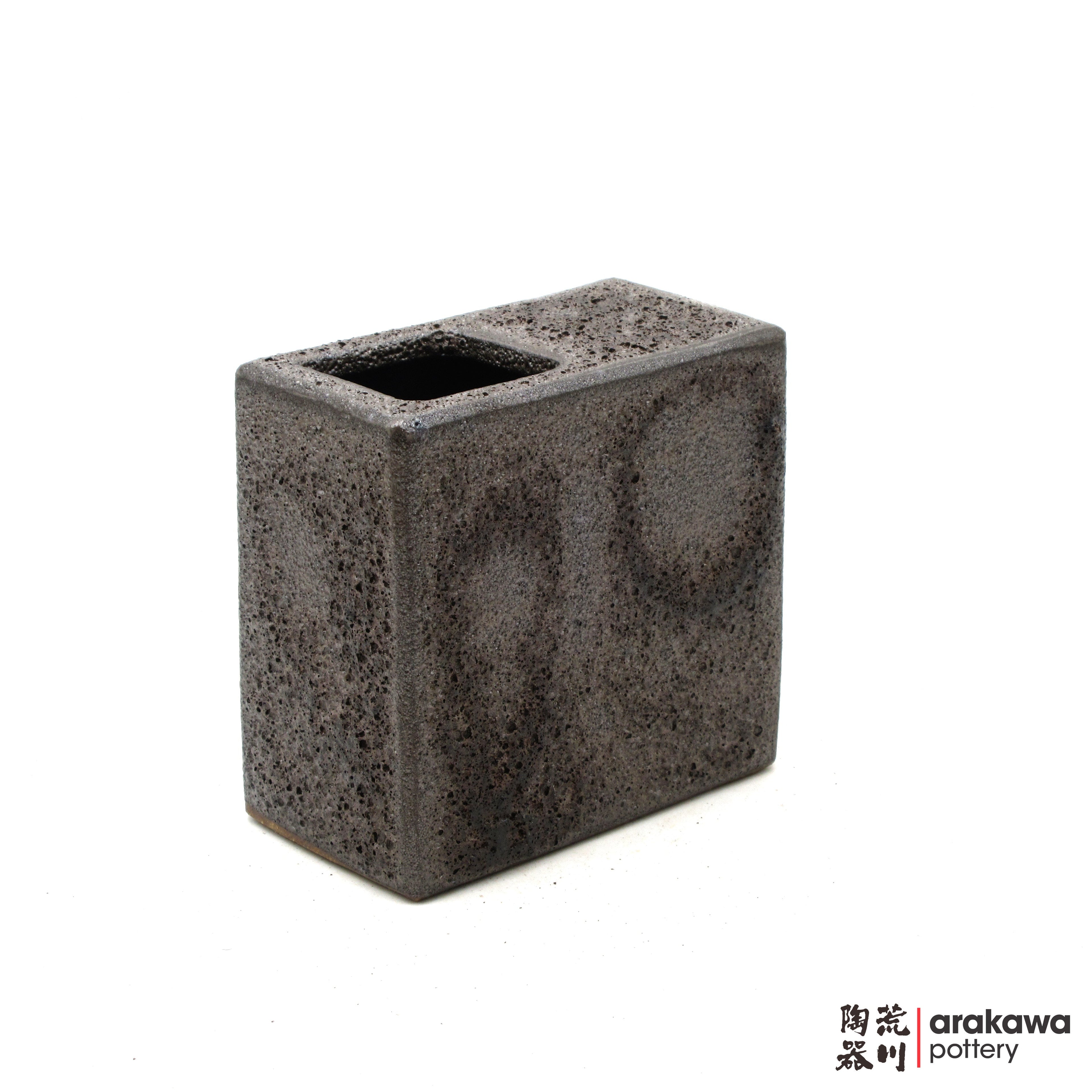 Handmade Ikebana Container 5” Square Vase 0501-003 made by Thomas Arakawa and Kathy Lee-Arakawa at Arakawa Pottery