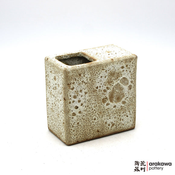 Handmade Ikebana Container 5” Square Vase 0501-005 made by Thomas Arakawa and Kathy Lee-Arakawa at Arakawa Pottery