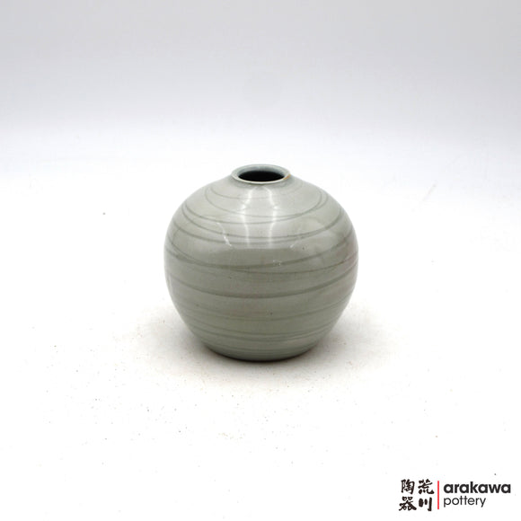 Handmade Ikebana Container Mini Vase (Round) 0517-017 made by Thomas Arakawa and Kathy Lee-Arakawa at Arakawa Pottery